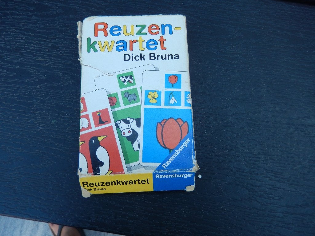 Reuze kwartet van Dick Bruna (beschadigd), Verzamelen, Speelkaarten, Jokers en Kwartetten, Ophalen, Gebruikt, Kwartet(ten)