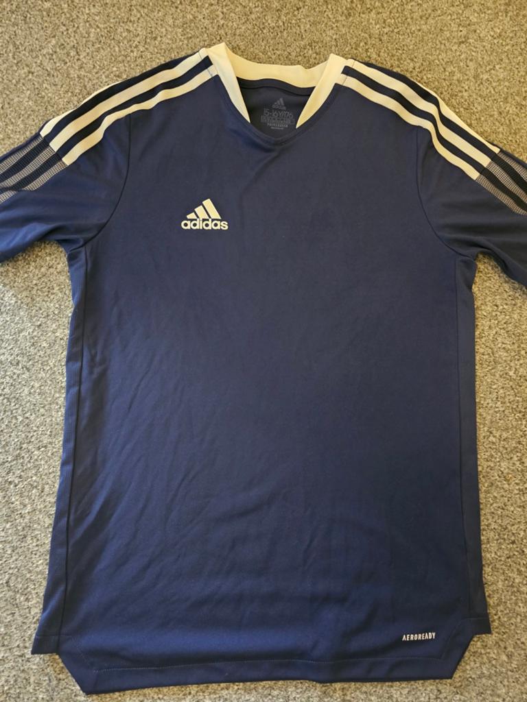 Adidas Aeroready T-shirt - Donkerblauw, Maat XL, Kleding | Heren, T-shirts, Blauw, Maat 56/58 (XL), Ophalen of Verzenden, Zo goed als nieuw