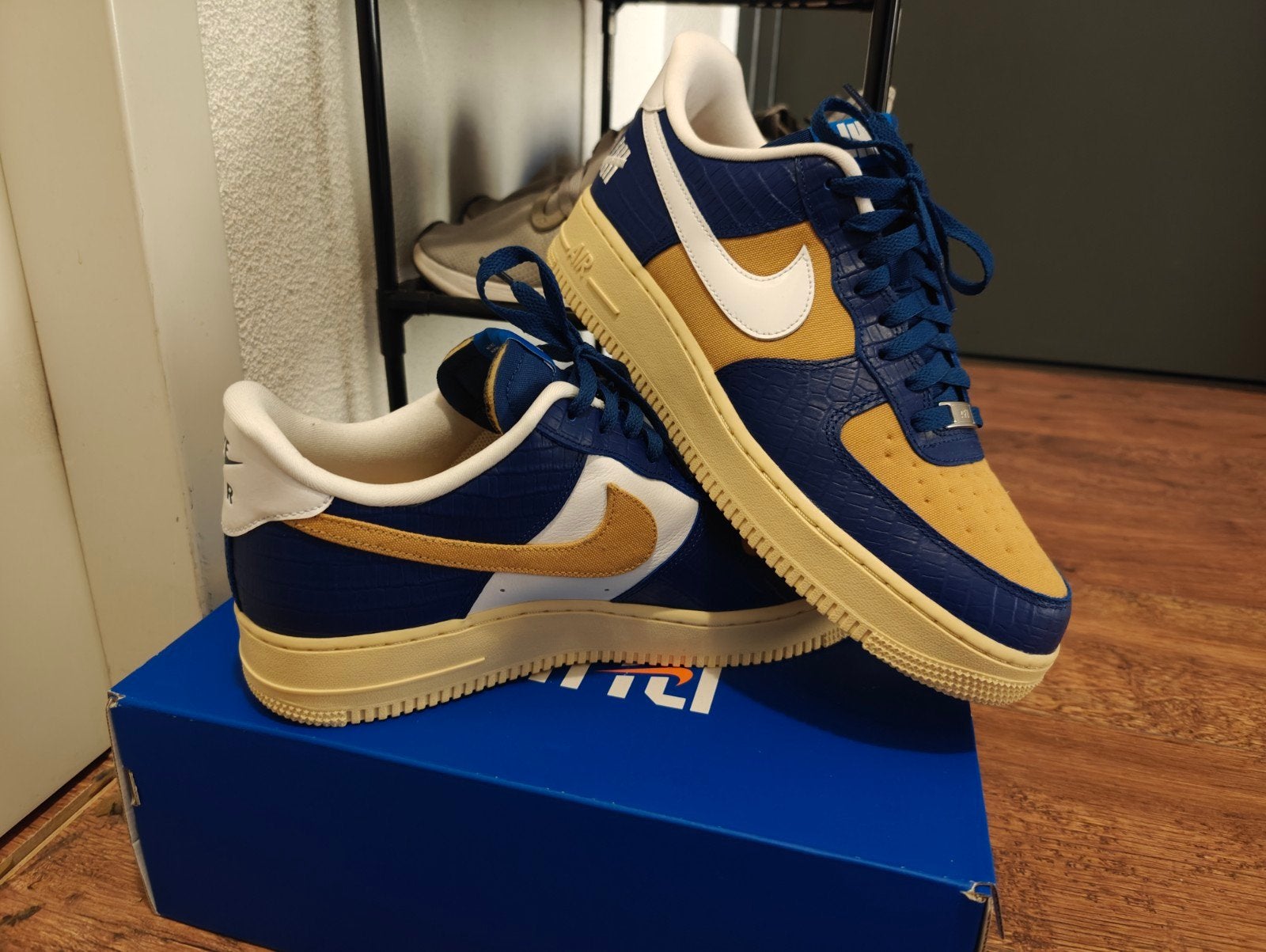 Nike Air Force 1 Low x UNDEFEATED DM8462-400, Blauw, Nieuw, Ophalen of Verzenden, Nike Air Force