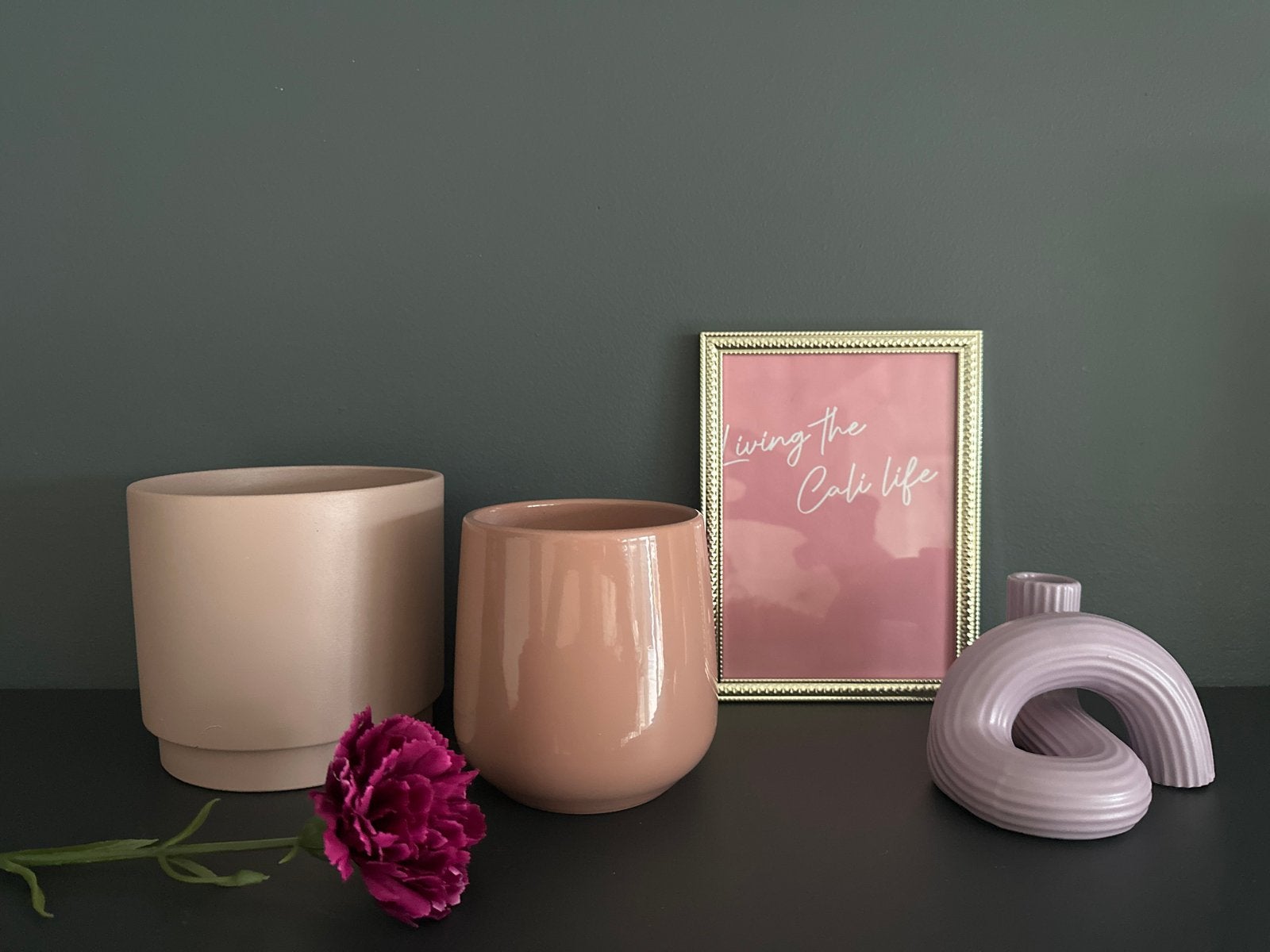 Kleurrijke woondecoratie: o.a. bloempotten, lijstje, Meerkleurig, Ophalen of Verzenden, Zo goed als nieuw, Modern