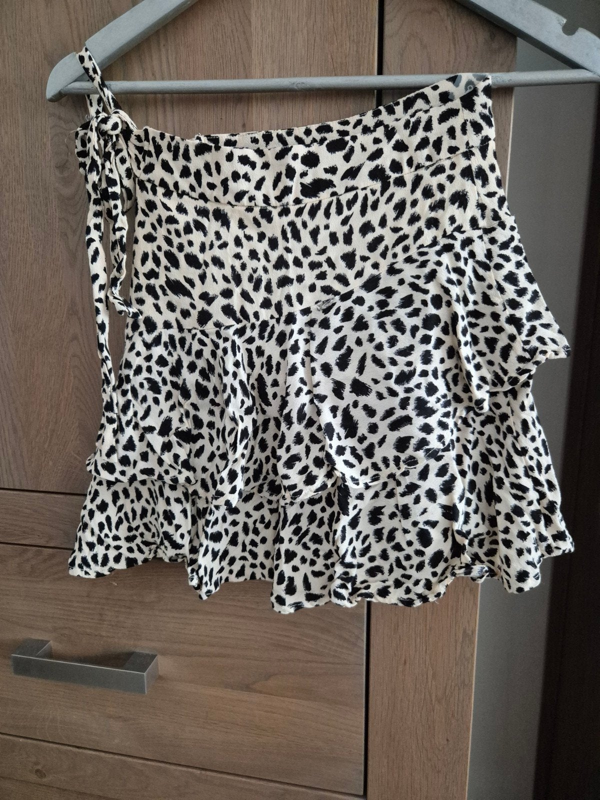 korte rok, Seven sisters, xs/xxs,(panterprint) print zwart/b, Kleding | Dames, Verzenden, Beige, Zo goed als nieuw, Maat 34 (XS) of kleiner