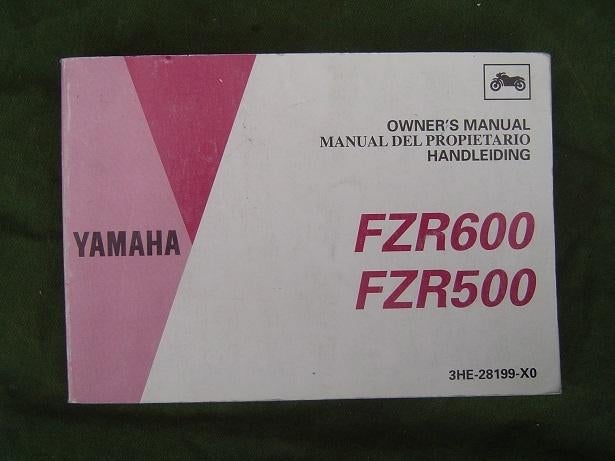 Yamaha FZR600 FZR500 1992 motorfiets handleiding FZR manual, Ophalen of Verzenden, Yamaha