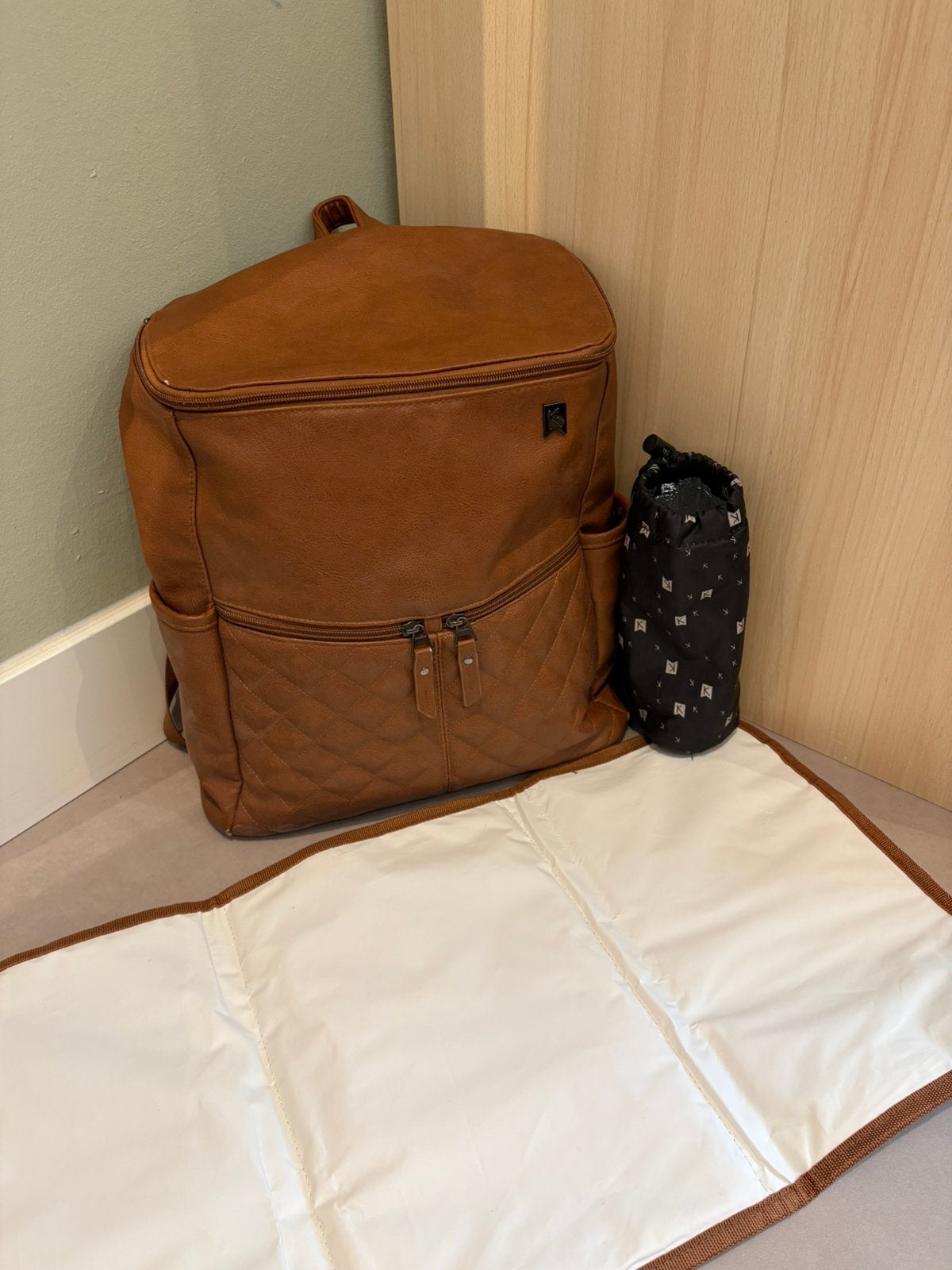 Luiertas Kidzroom cognac rugzak, Kinderen en Baby's, Luiertassen, Ophalen, Gebruikt