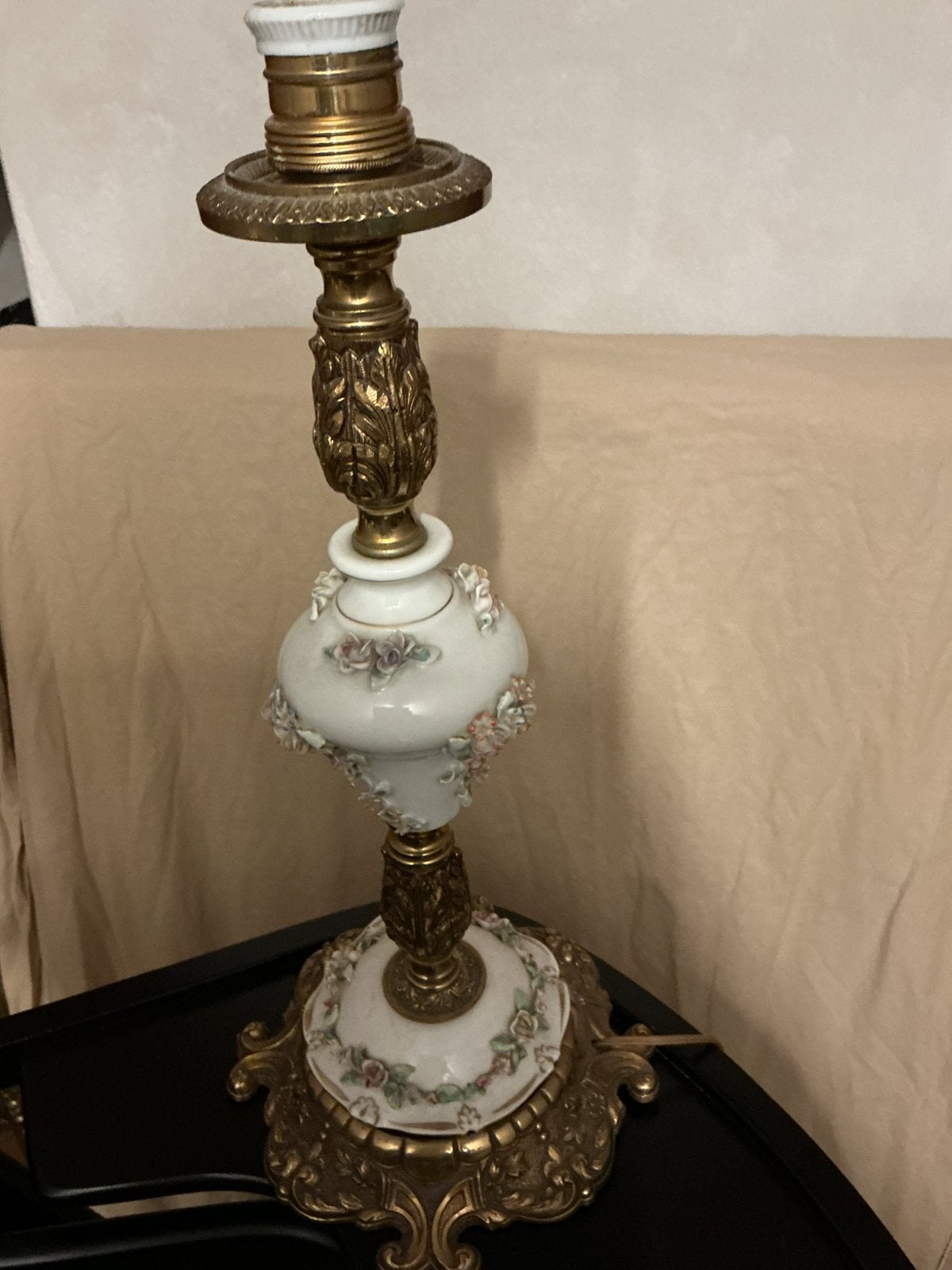 Zeer mooie Porcelijnen sta en hanglamp, Antiek en Kunst, Ophalen of Verzenden