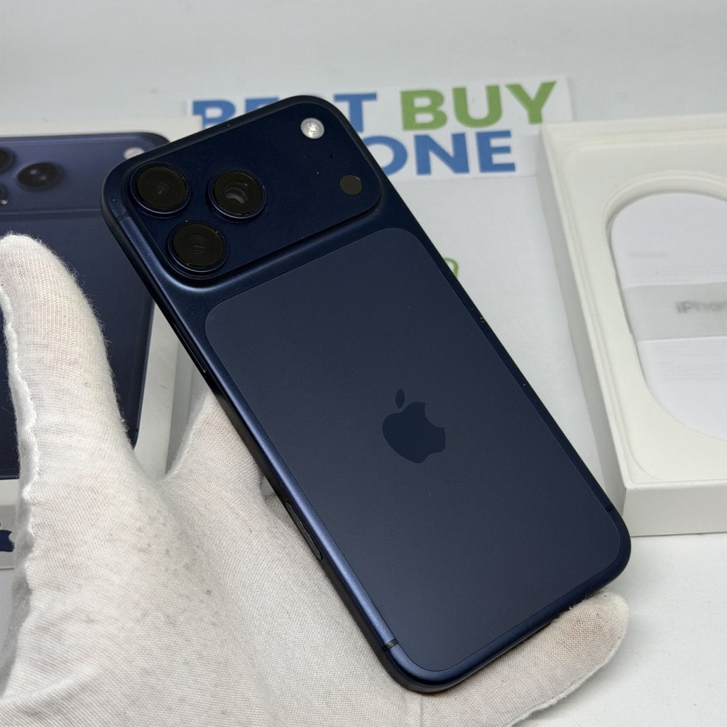 iPhone 17 Pro Max 256GB blauw /krasvrij glas /100% batt /gar, 256 GB, Apple, Zonder simlock, Apple Park Way, Cupertino, California