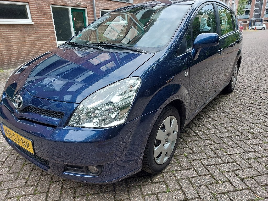 Toyota Corolla Verso 1.6 Vvt-i 5P 2006, Auto's, Toyota, 1330 kg, Zwart, 4 cilinders, Blauw