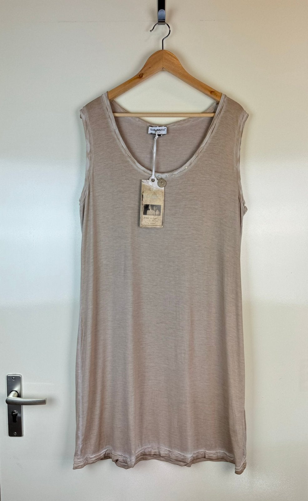 ELISA CAVALETTI New Nieuw Dress Jurk Beige Boho Avant Garde, Kleding | Dames, Beige, Maat 46/48 (XL) of groter, Ophalen of Verzenden