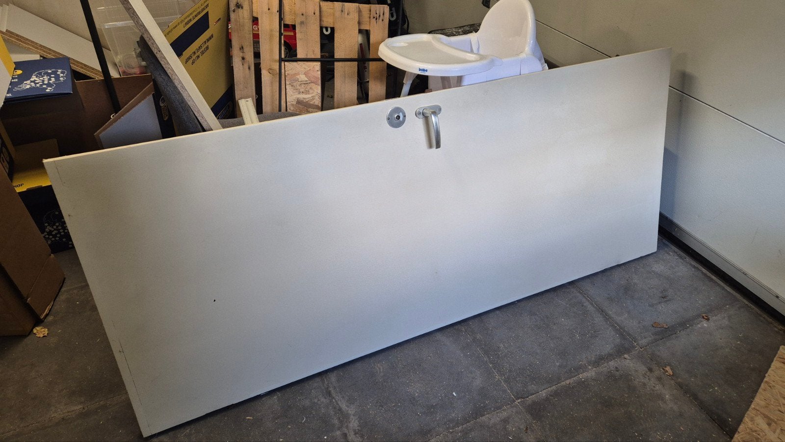 Gratis! gebruikte binnendeur met klink en slot 193,5 x 77, Ophalen, Gebruikt, Minder dan 80 cm, Binnendeur