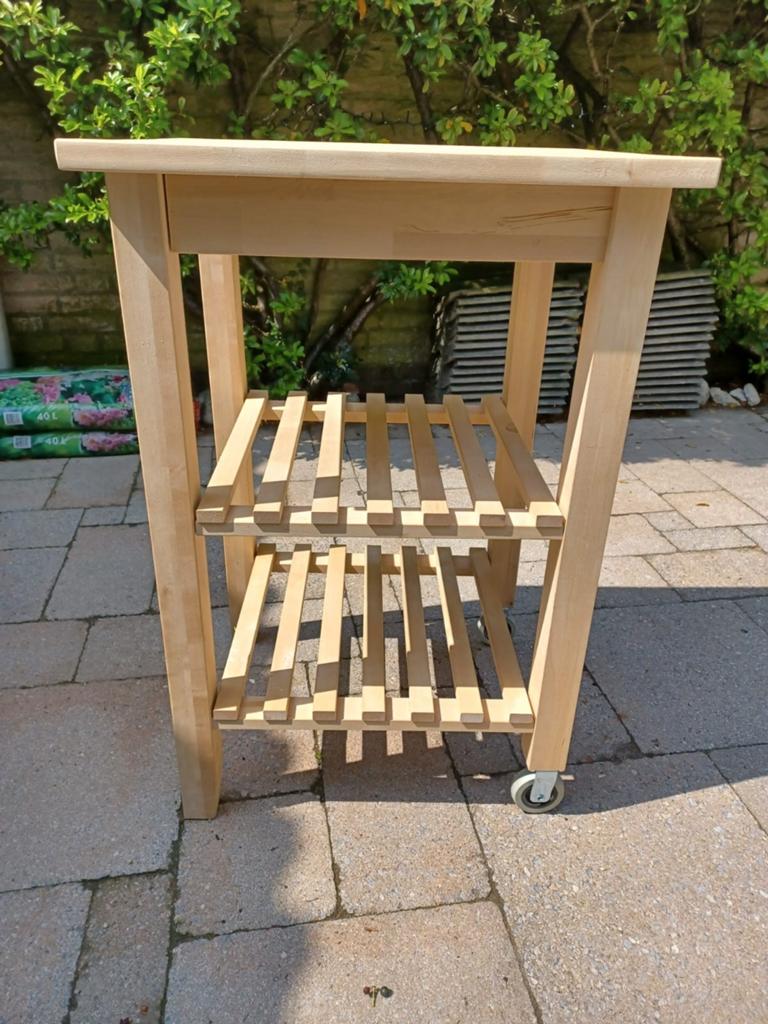 IKEA BEKVÄM Keukentrolley - Hout, Zo goed als nieuw, Hout, IKEA, Keukentrolley, Zo goed als nieuw