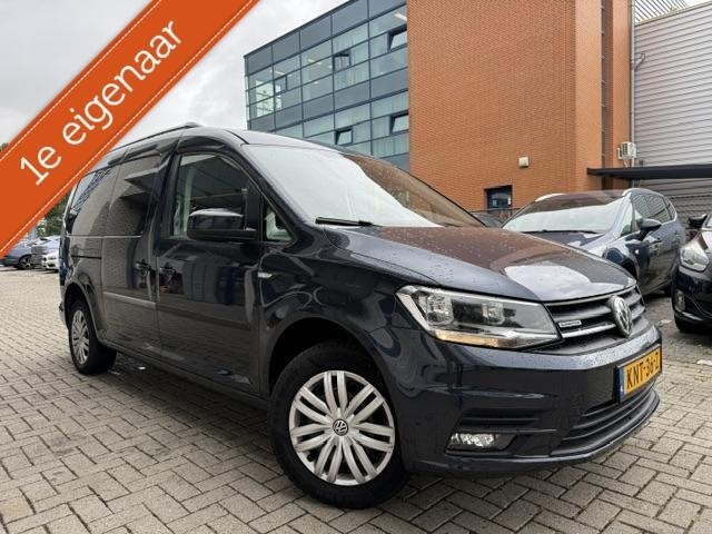 Volkswagen Caddy Lange versie 1.4 TGI Benzine + CNG | Camera, Auto's, Volkswagen, Gebruikt, 4 cilinders, Blauw, Start-stop-systeem