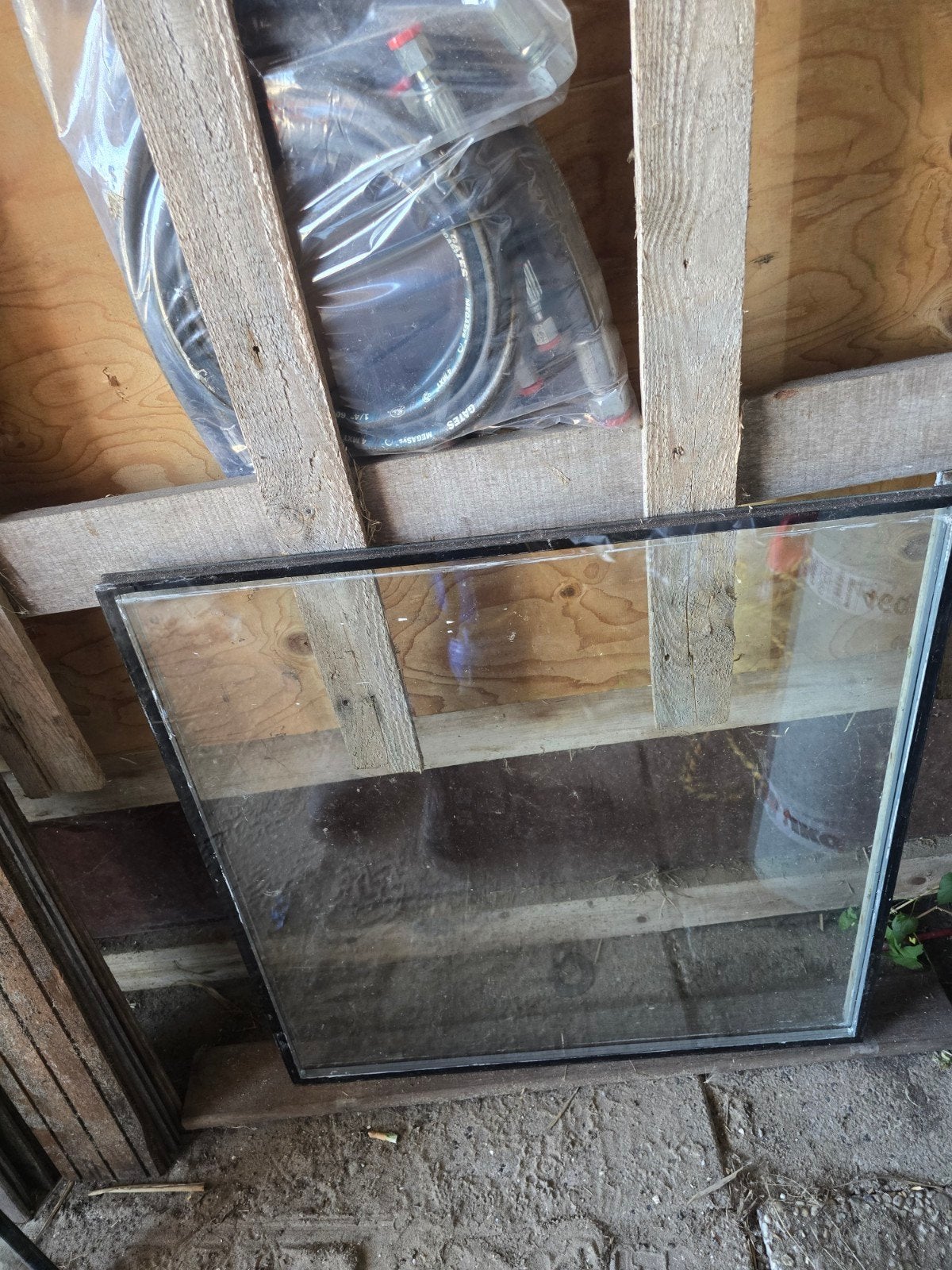 Triple thermopeen glas 105,5cm x 98,5cm, Ophalen, Gebruikt, 80 tot 120 cm, 80 tot 120 cm