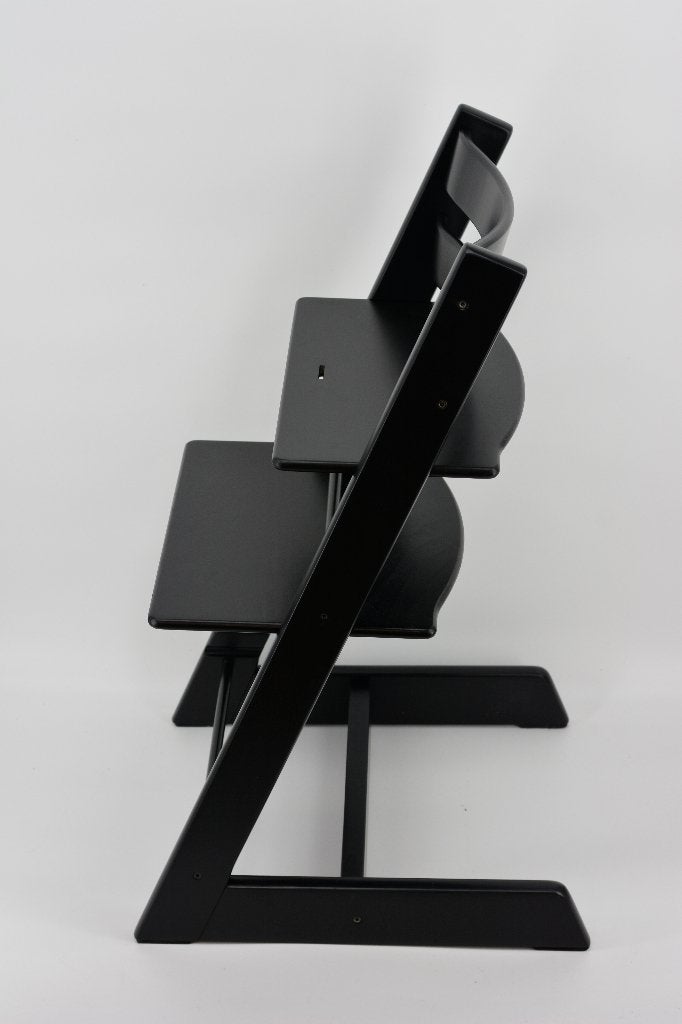 Stokke Tripp Trapp Zwart – Refurbished model, Verzenden, Zo goed als nieuw, Meegroeistoel, Gordel(s)