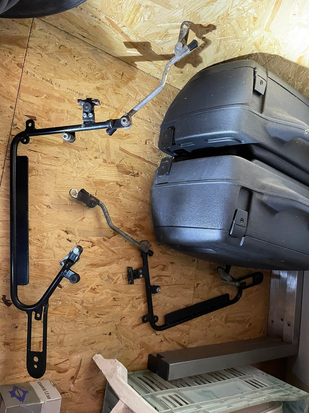 MZ ETZ 250 Set Pneumant zijkoffers met beugels, Motoren, Ophalen, Gebruikt
