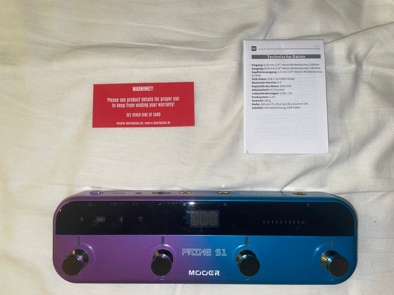 Mooer Prime S1 multi effect pedaal, Ophalen of Verzenden, Zo goed als nieuw, Multi-effect