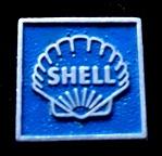 Shell speld vierkant-blauw, Verzamelen, Speldjes, Pins en Buttons, Verzenden, Nieuw, Merk, Speldje of Pin