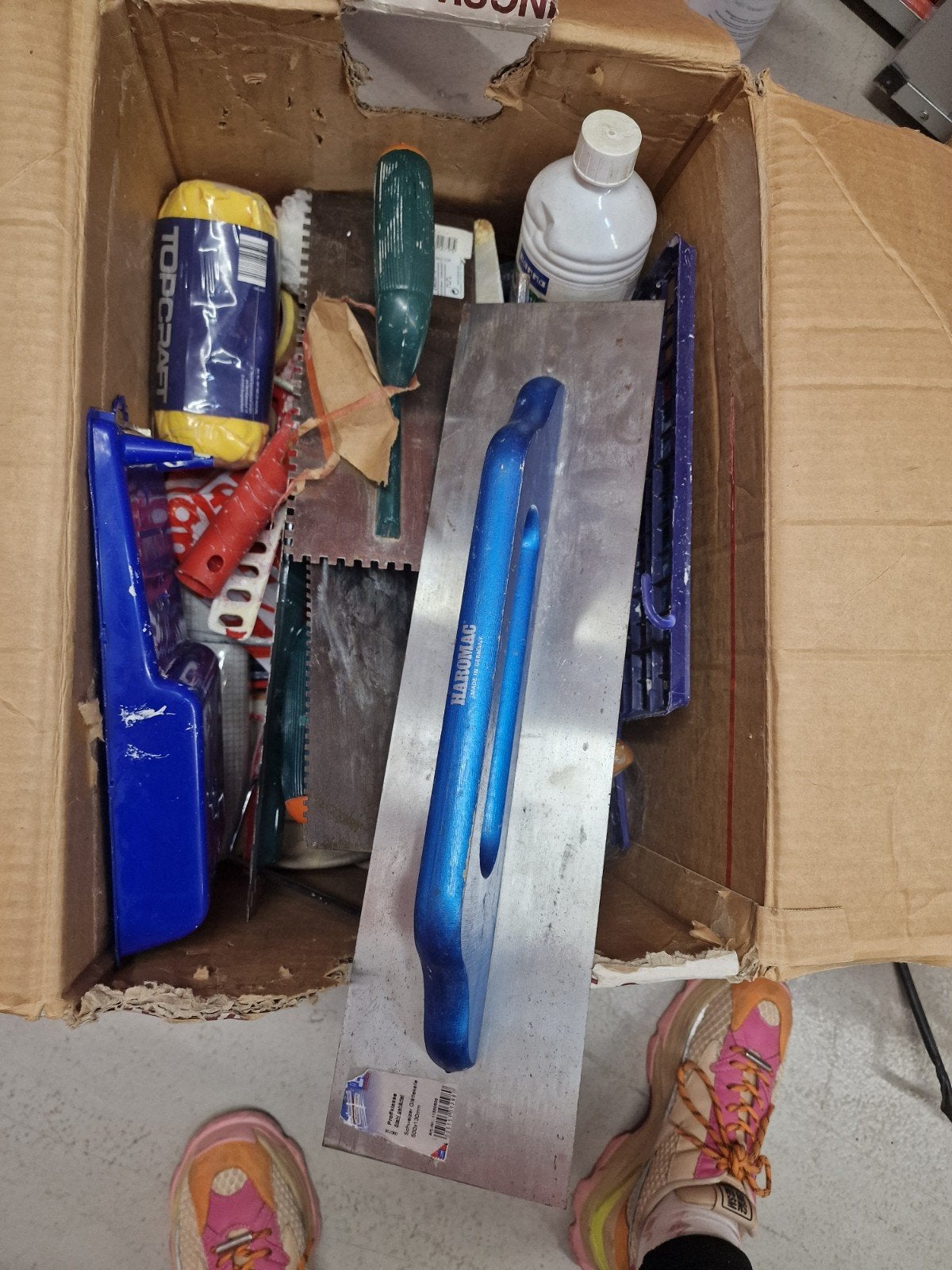 Diverse gereedschap voor tegelzetten en stucwerk, Ophalen of Verzenden, Gebruikt