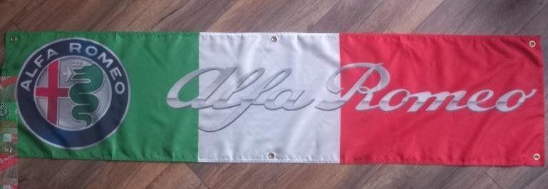 ALFA BANNER 45X180 CM PRACHTIGE KLEUR MET BEVESTIGGINGS OGEN, Ophalen of Verzenden, Nieuw