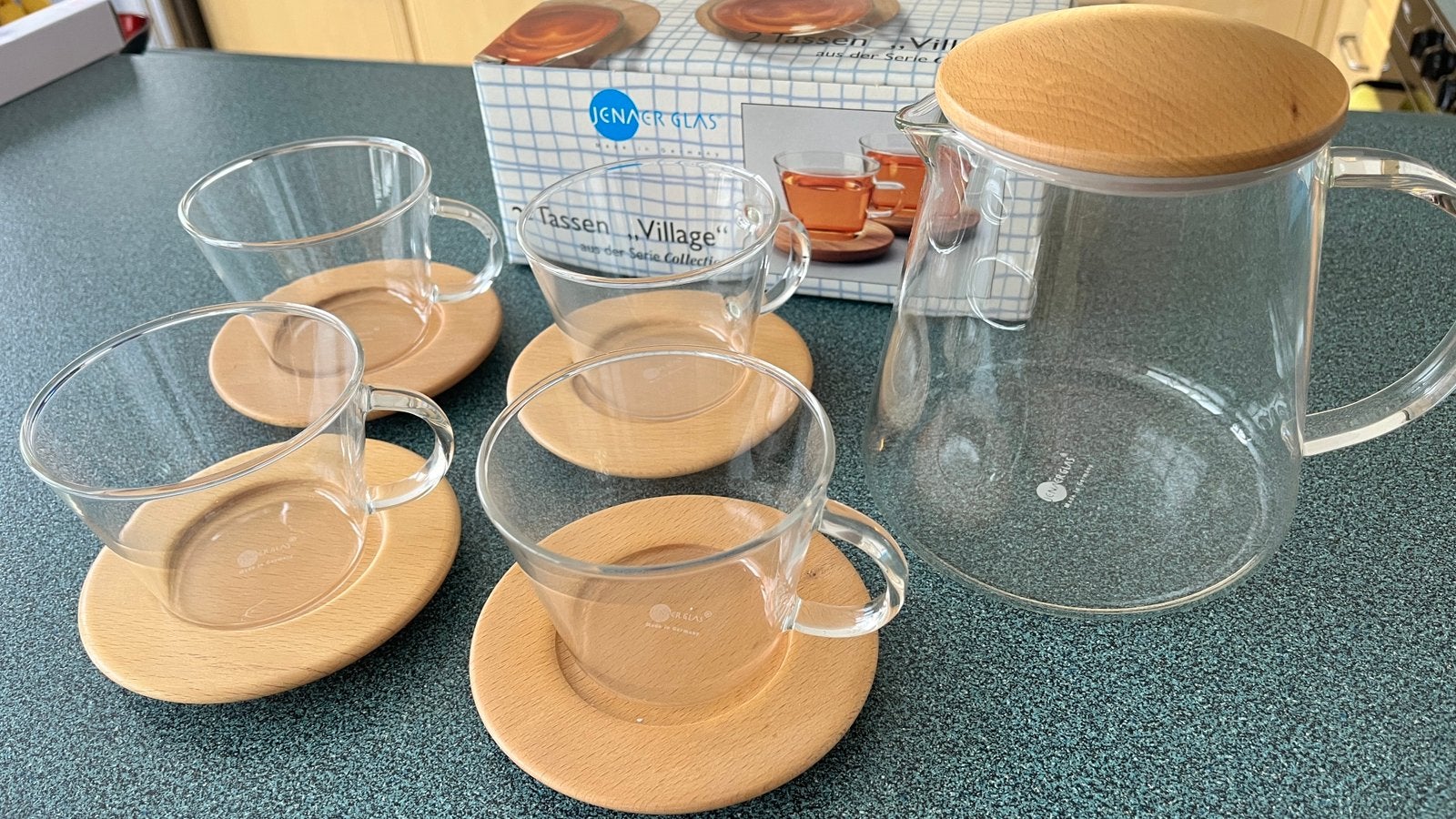 Theeglazen en theepot, Ophalen, Zo goed als nieuw