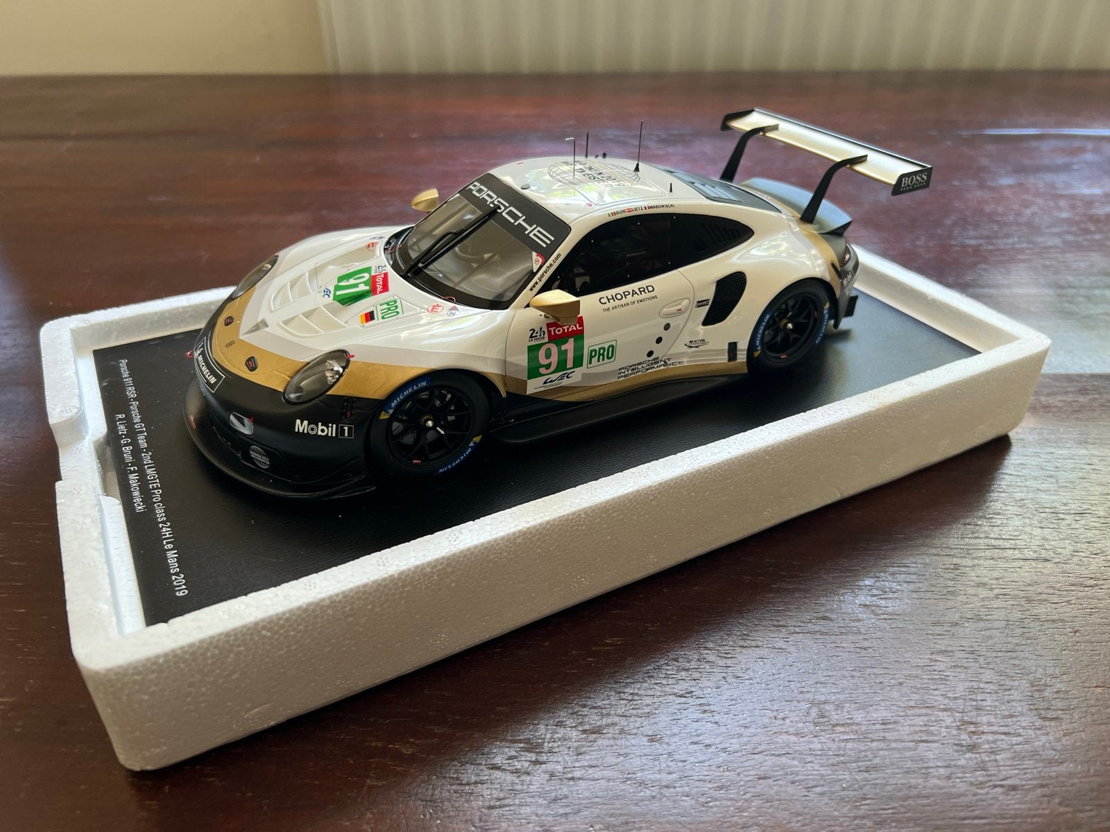 Spark 1:18 Porsche 911 RSR Le Mans 2019, Ophalen of Verzenden, Nieuw, Auto, Overige merken