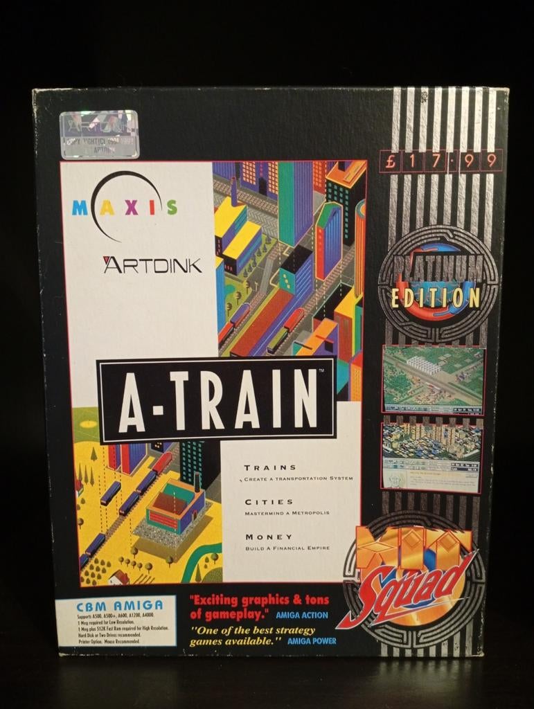 A-Train Platinum Edition - Klassieke Amiga Simulatiegame, Gebruikt, 1 speler, Ophalen of Verzenden, Vanaf 7 jaar