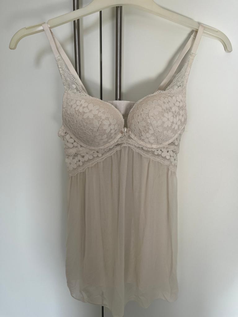 Babydoll slipdress lingerie | Maat S, Kleding | Dames, Ophalen of Verzenden, Wit