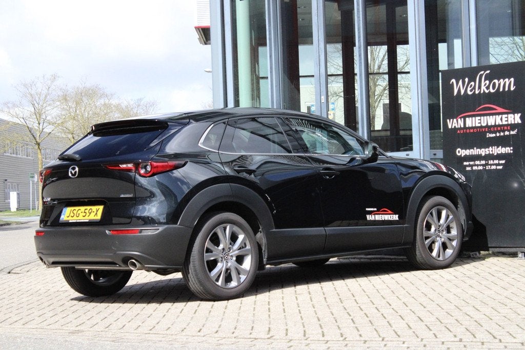 Mazda Cx-30 E-Skyactiv G 140pk M Hybrid Aut Exclusive-Line, Gebruikt, 4 cilinders, Zwart, Origineel Nederlands