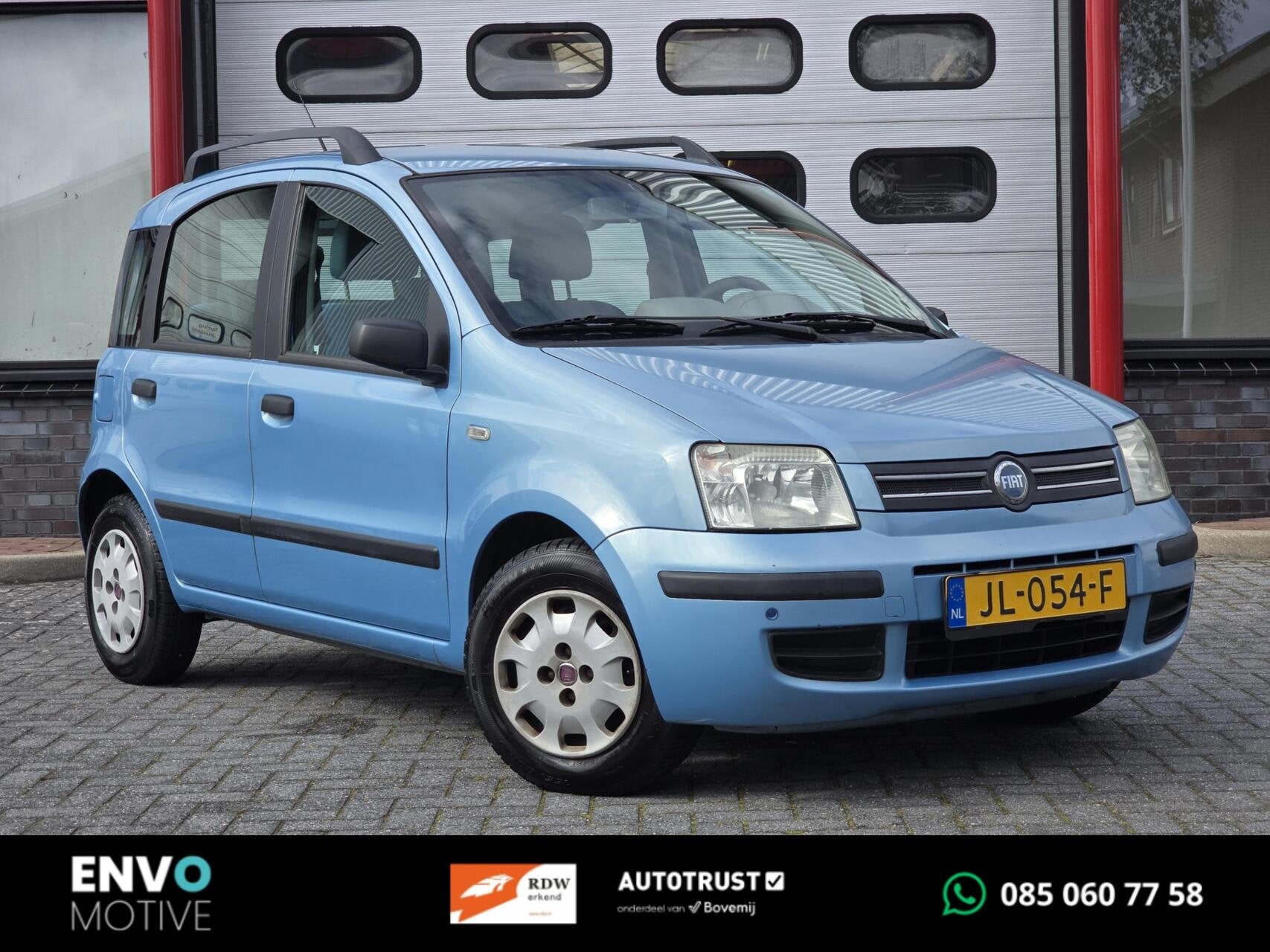Fiat Panda 1.2 Emotion Clima/Elektrische ramen/Trekhaak, Voorwielaandrijving, Stof, Gebruikt, Bedrijf