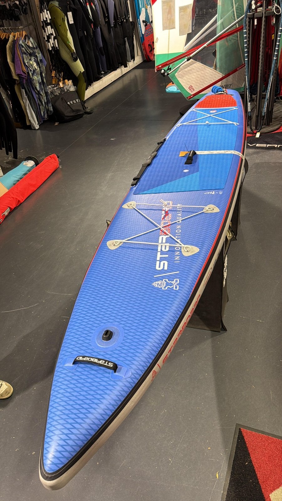 Starboard Touring sup S de luxe met carbon paddel, Ophalen of Verzenden, Zo goed als nieuw, SUP-boards