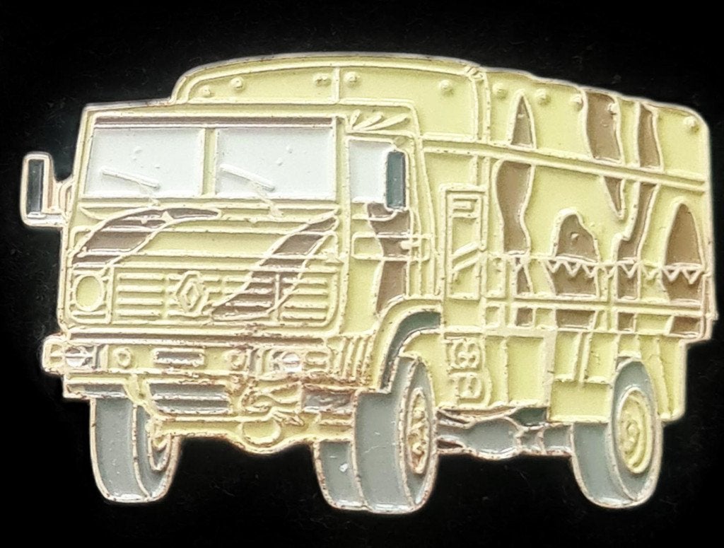 Renault - leger vrachtwagen pin, Verzenden, Nieuw, Transport, Speldje of Pin