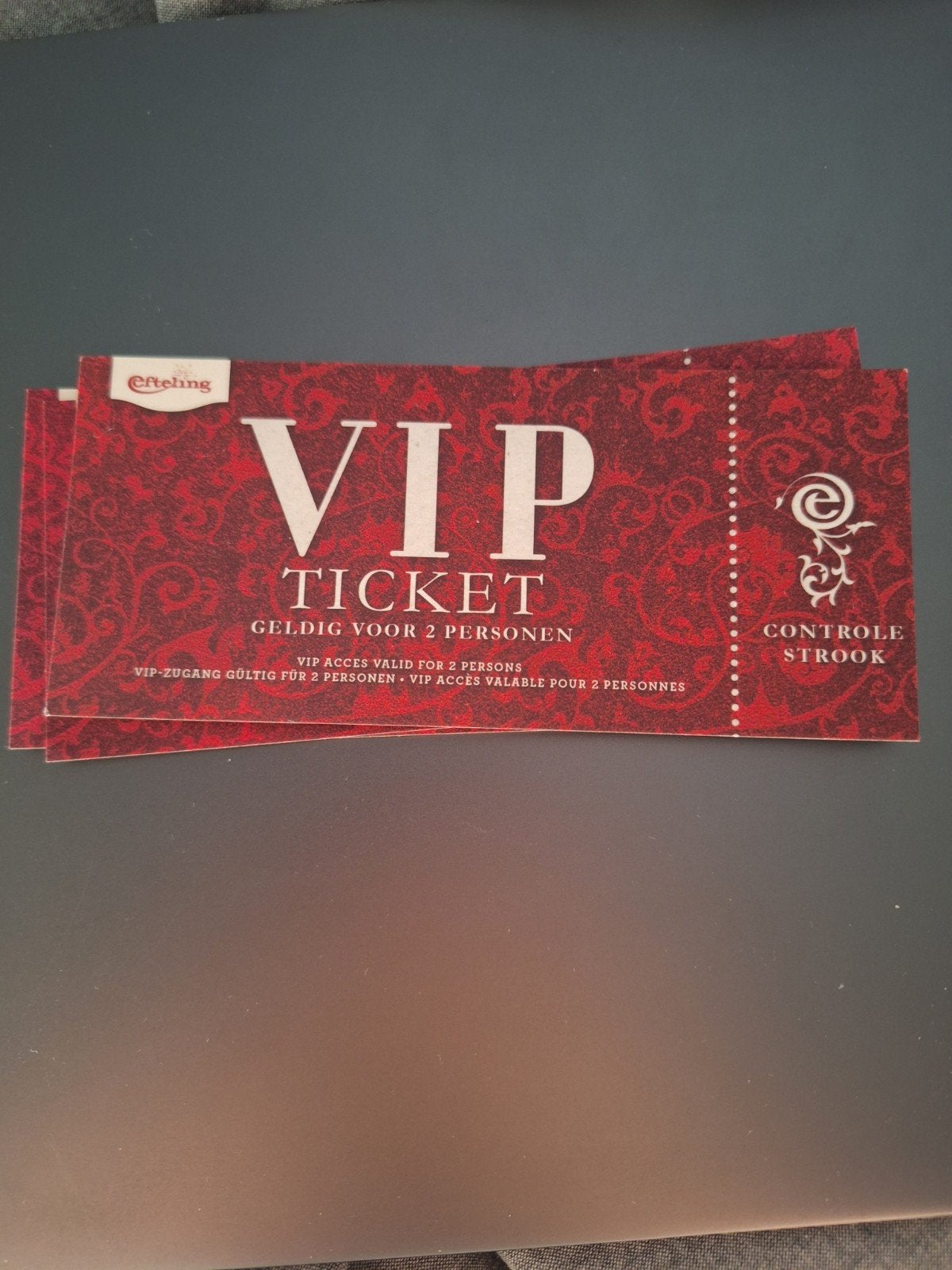 Efteling VIP-tickets, Ophalen of Verzenden, Zo goed als nieuw, Beeldje of Poppetje