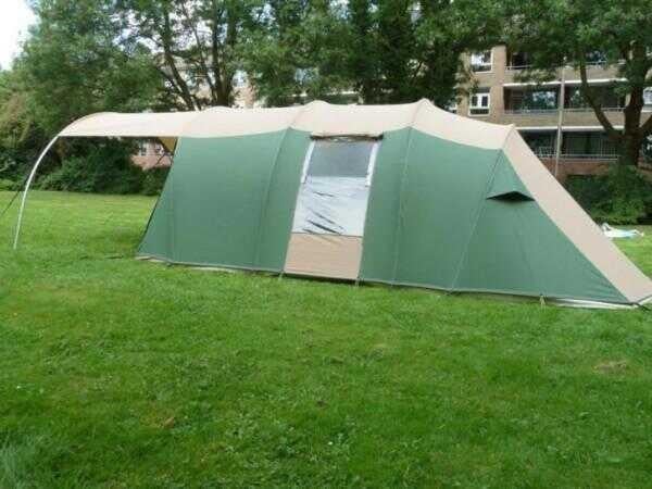 Falco Arend 4 tent met luifel, compleet., Caravans en Kamperen, Tenten, Ophalen, Gebruikt, Tot en met 4