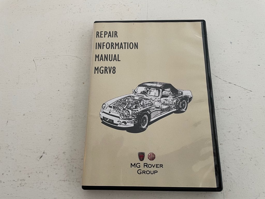 MG RV8 repair information manual DVD, Ophalen of Verzenden