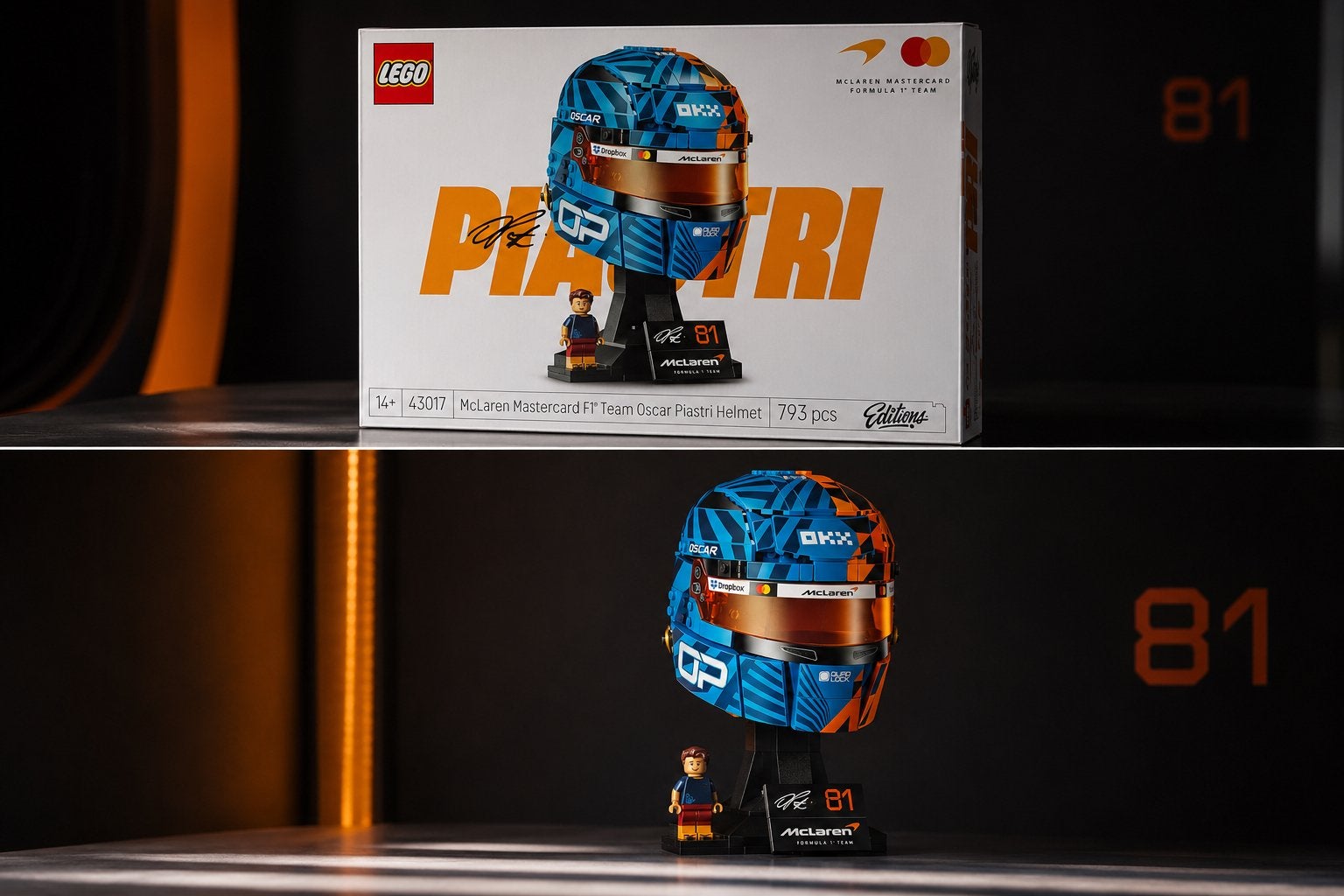 LEGO McLaren F1 Team Oscar Piastri Helm 43017, Lego, Lego, Overige thema's, Lego