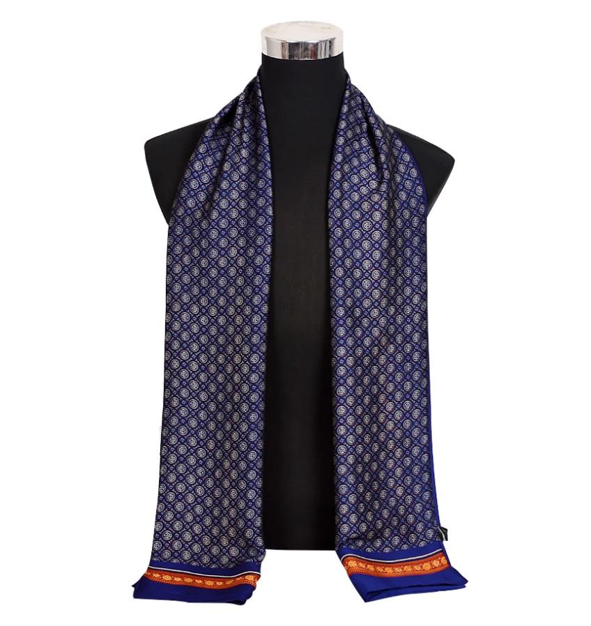 Blauwe heren sjaal (kravat sjieke patroon zijde mode das), Kleding | Heren, Mutsen, Sjaals en Handschoenen, Verzenden, Nieuw, Overige maten