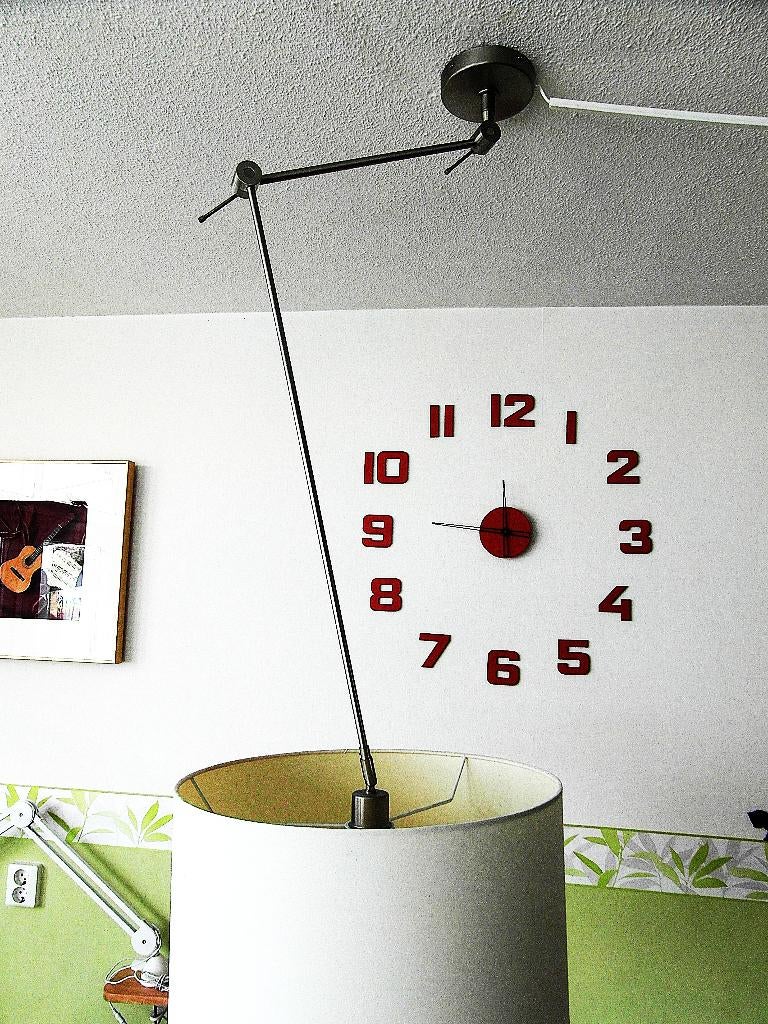 Hanglamp, verstelbaar, boven  eettafel "Rietveld", Ophalen, Gebruikt, Metaal, 75 cm of meer