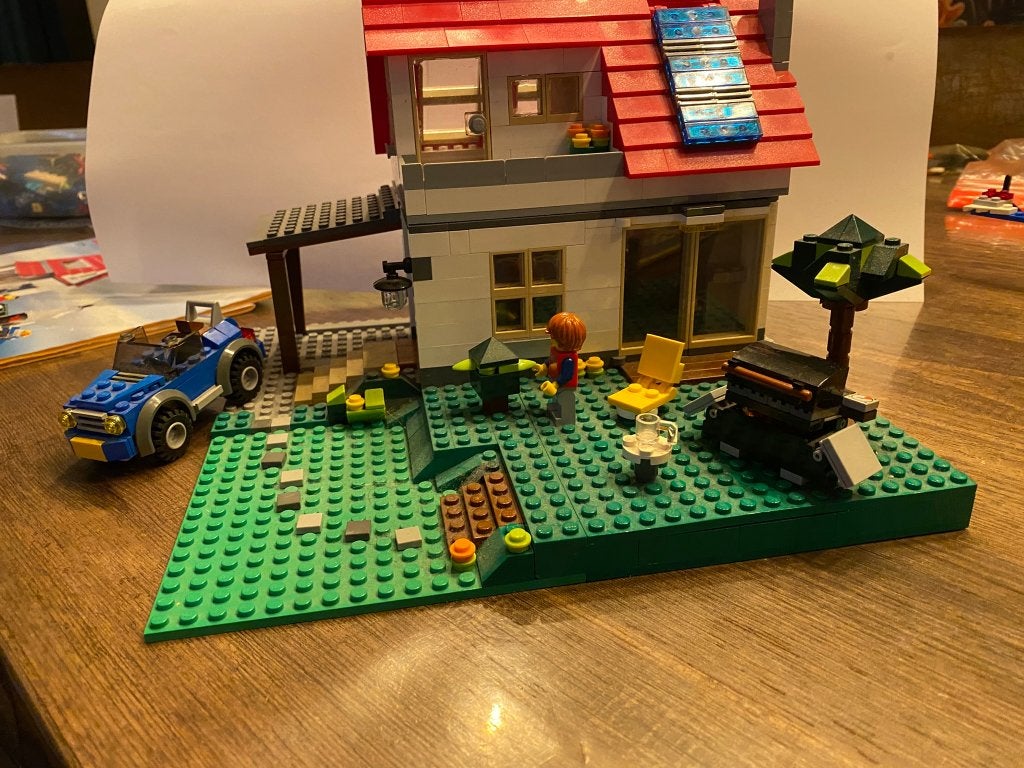 LEGO 5771 – Huis met carport, Kinderen en Baby's, Lego, Ophalen of Verzenden, Zo goed als nieuw, Compleet
