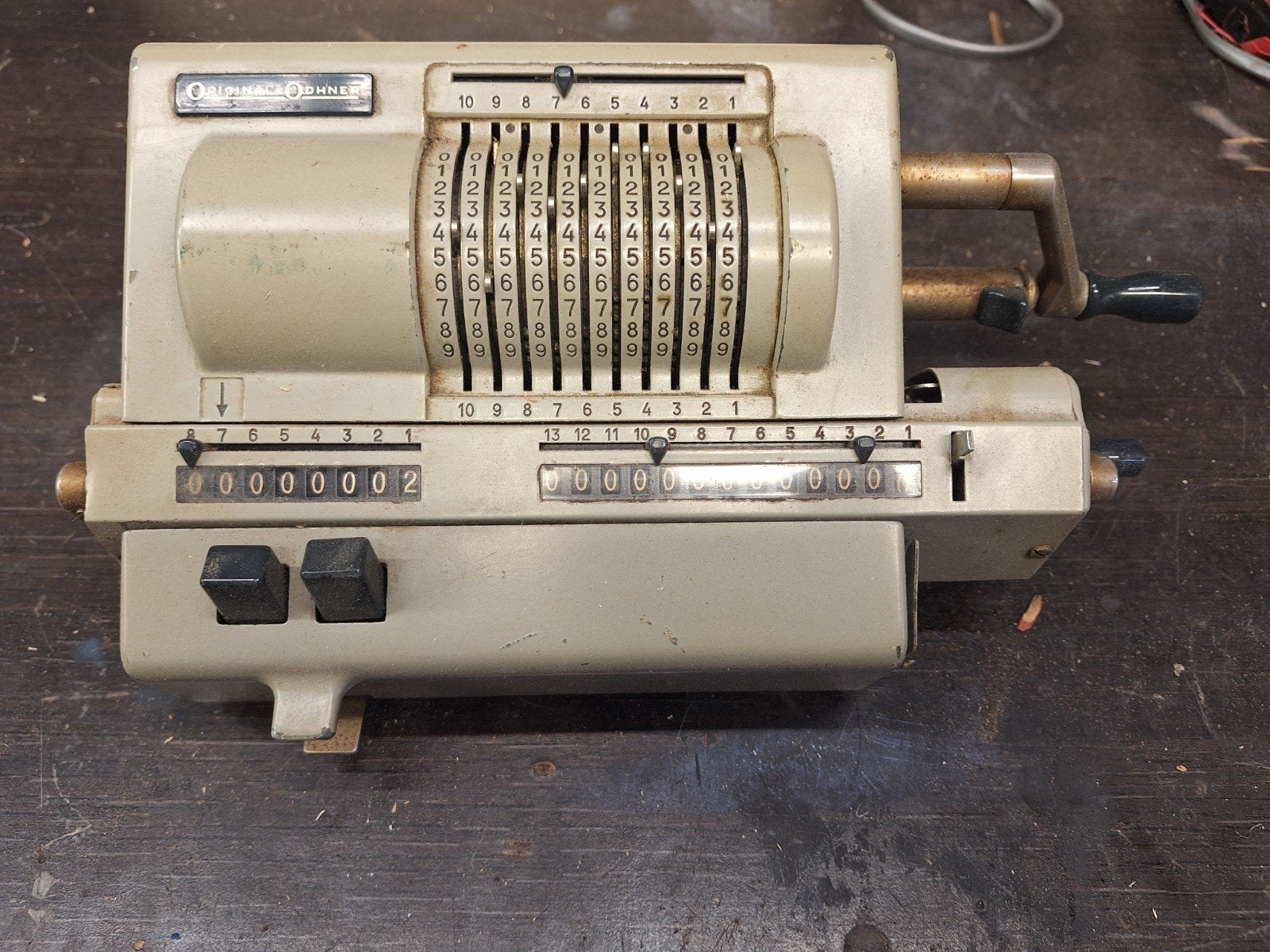 vintage rekenmachine, Ophalen of Verzenden, Gebruikt