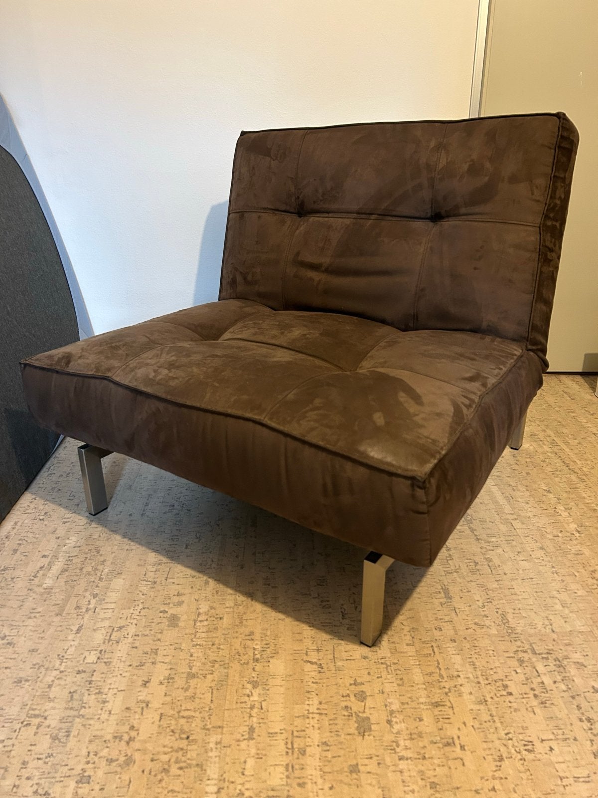 Innovation Living Dublexo design fauteuil - Bruin, Ophalen of Verzenden, Gebruikt, 75 tot 100 cm, 50 tot 75 cm