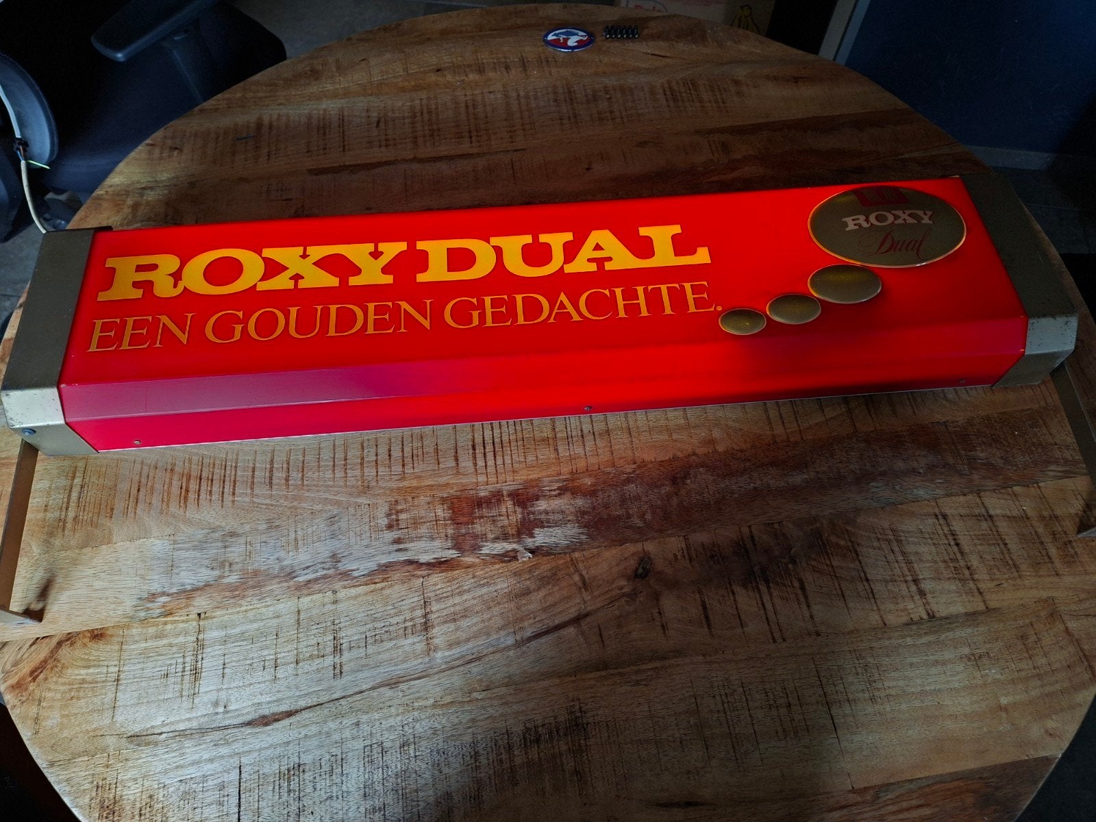 Roxy Dual Lichtbak - Een Gouden Gedachte, Verzamelen, Ophalen of Verzenden, Gebruikt, Lichtbak of (neon) lamp