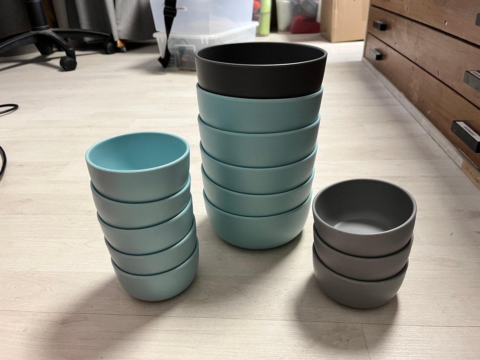 Buitenservies Royal VKB - 14 schaaltjes in 2 maten, Overige materialen, Gebruikt, Ophalen of Verzenden, Schaal of Schalen