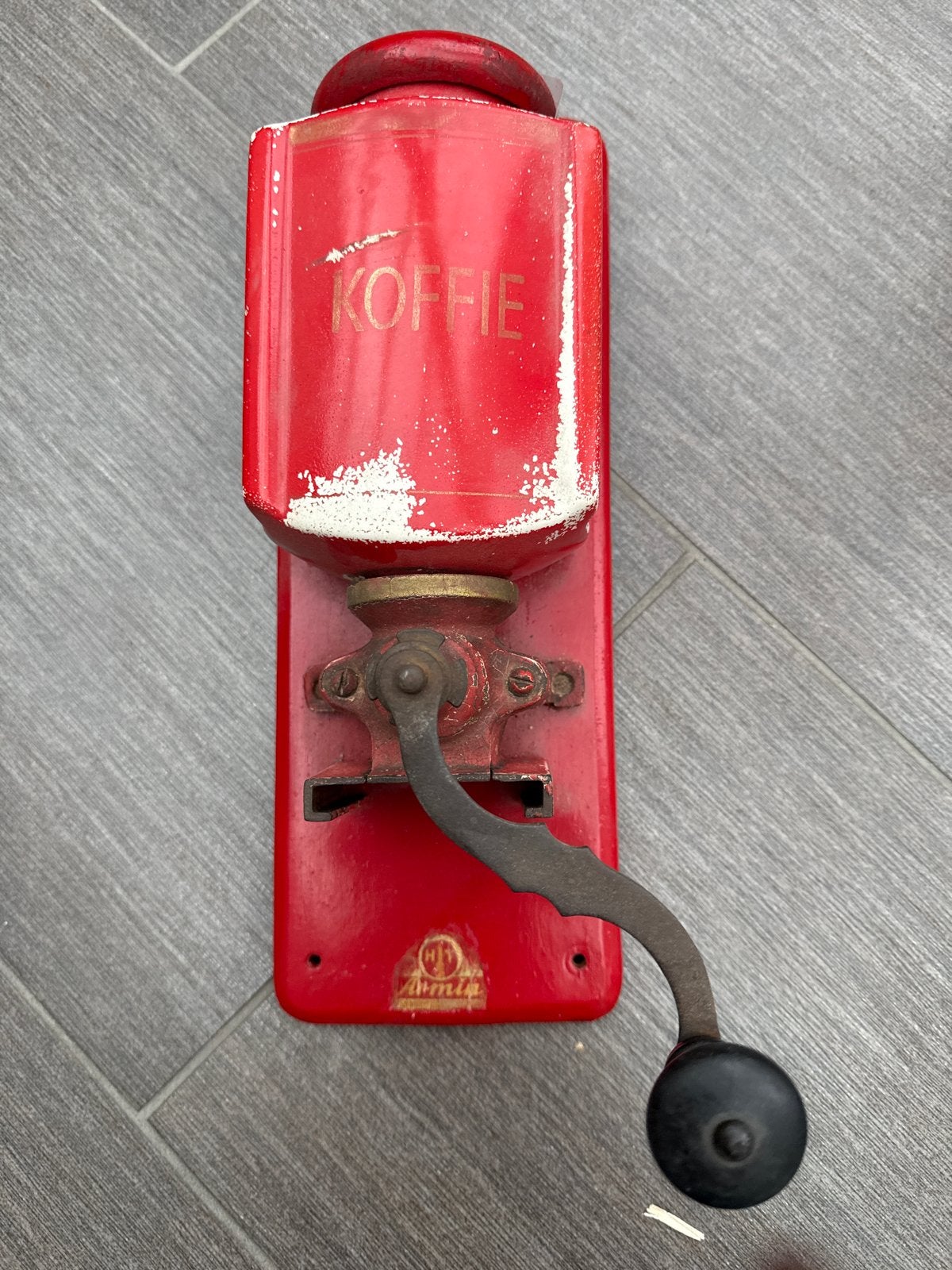 Vintage Trösser Armin Koffiemolen - Rood, Wandmodel, Antiek en Kunst, Ophalen