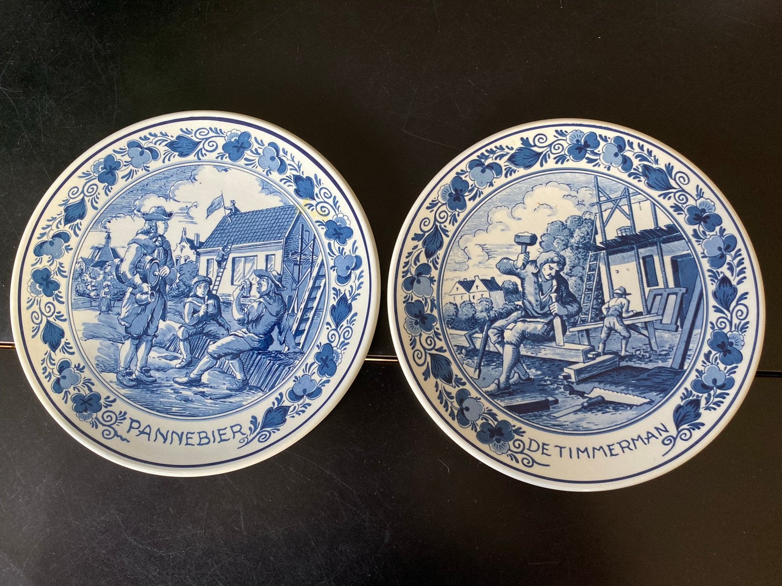Twee Royal Goedewaagen Blue Delft wandborden, Ophalen of Verzenden