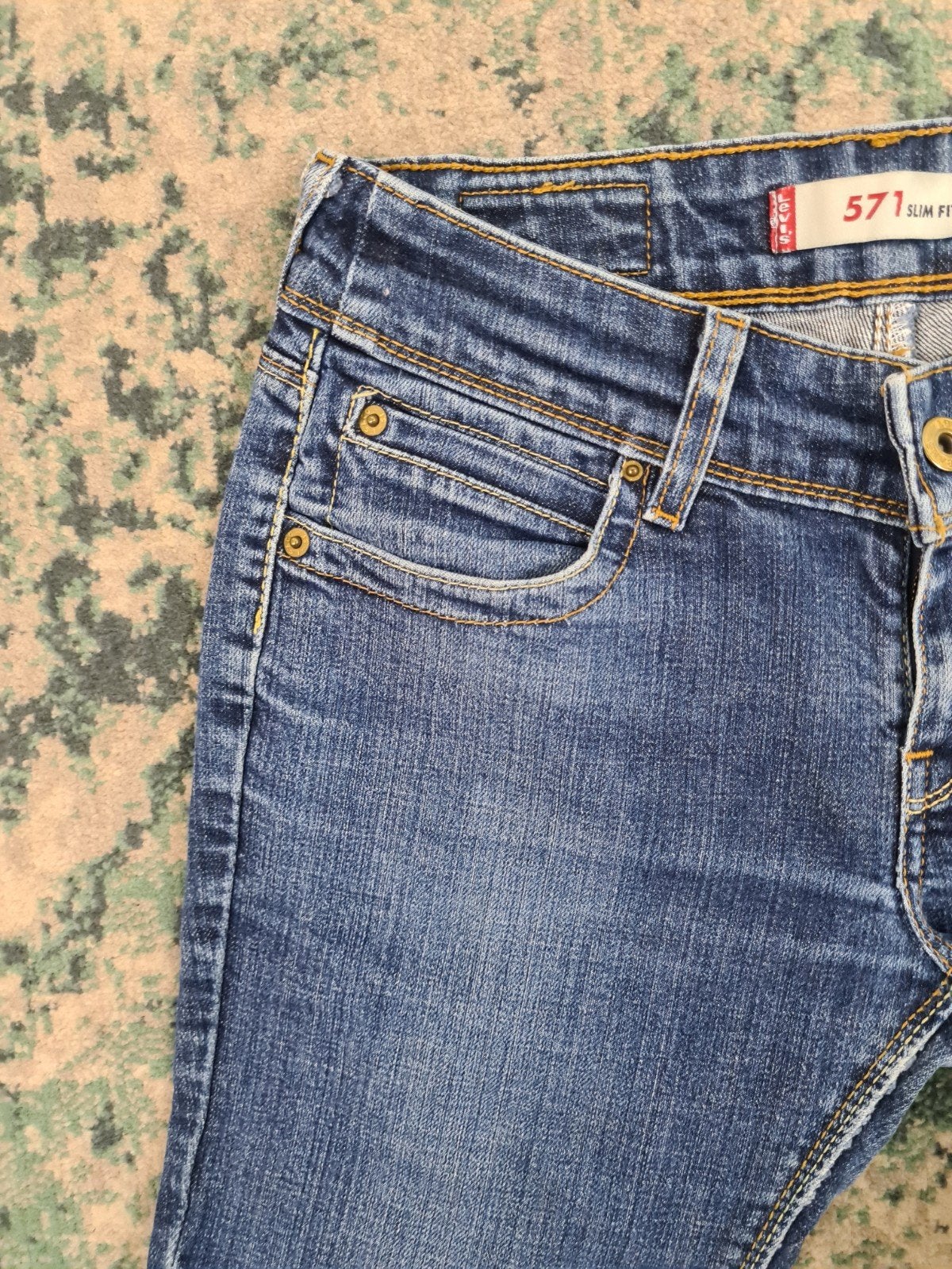 Levi’s 571 Slim fit W29 L32 Dames Tulsi2932 Blauw Low-rise, Blauw, Ophalen of Verzenden, Zo goed als nieuw, W28 - W29 (confectie 36)