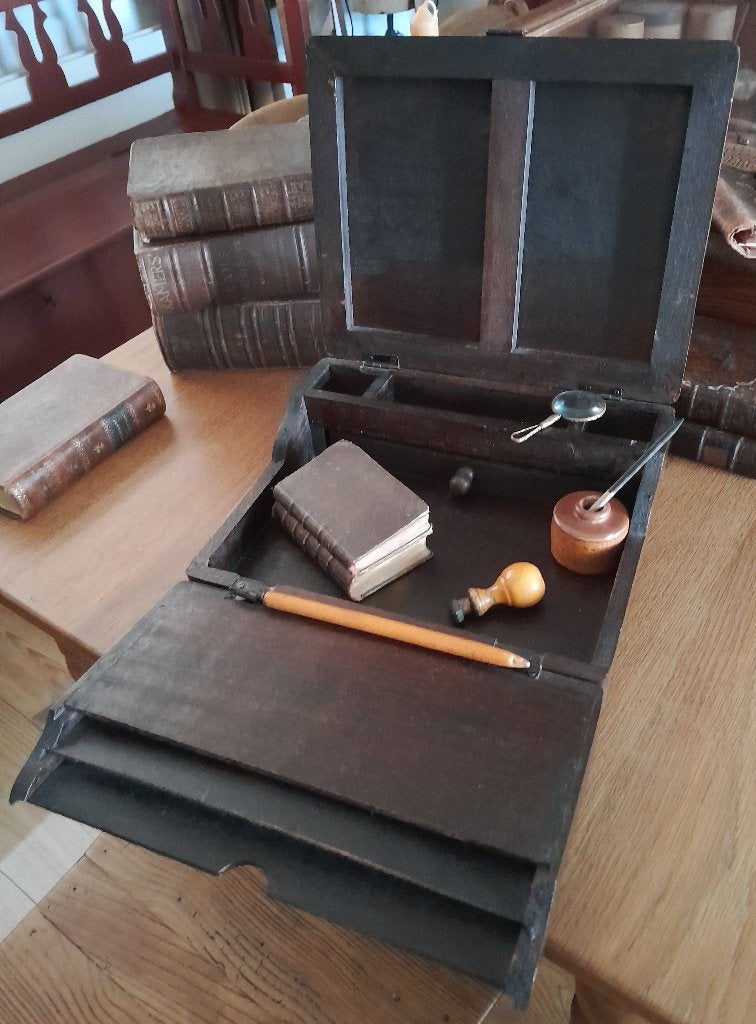 ~ Oude Schrijfdoos Reislessenaar, Ophalen of Verzenden