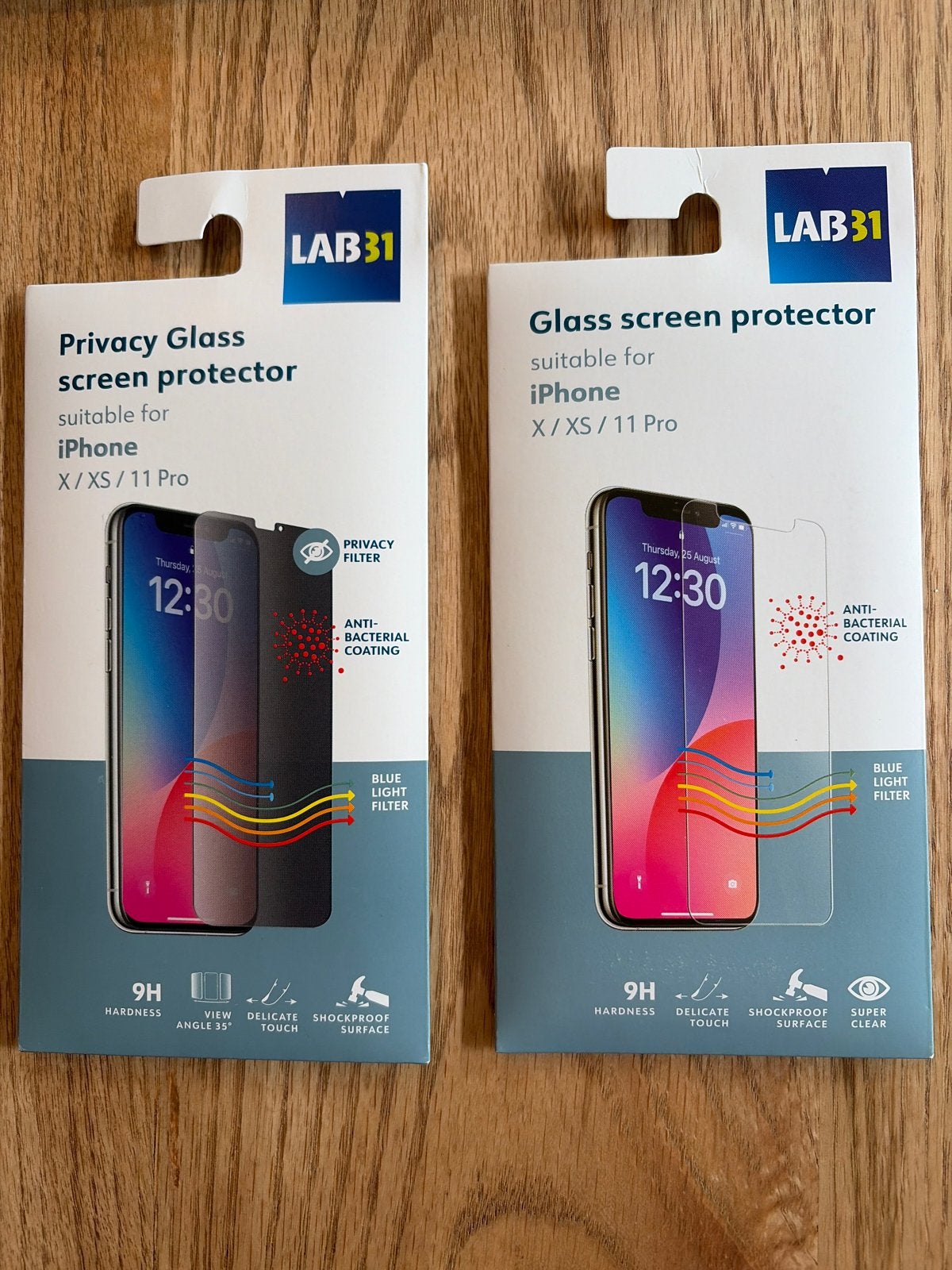 LAB31 Privacy & Clear Screenprotector iPhone X/XS/11 Pro, Ophalen of Verzenden, Nieuw, Bescherming, Apple
