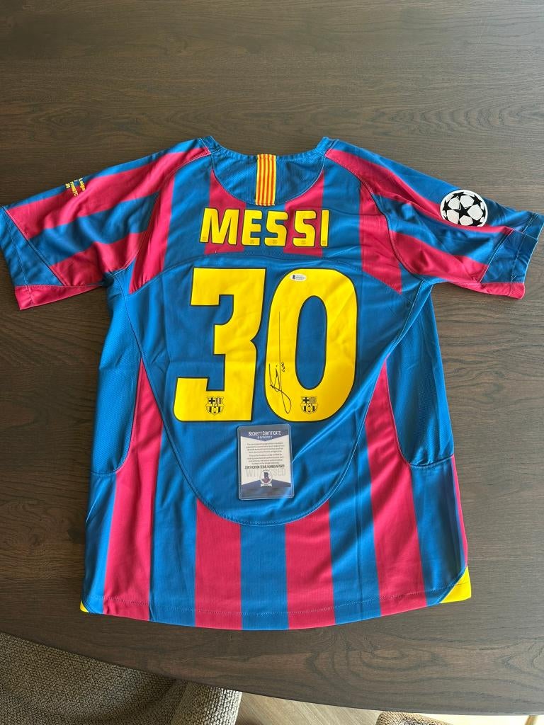 Hand gesigneerd shirt Lionel Messi, met COA, Buitenlandse clubs, FC Barcelona, Shirt, Info@nike.com