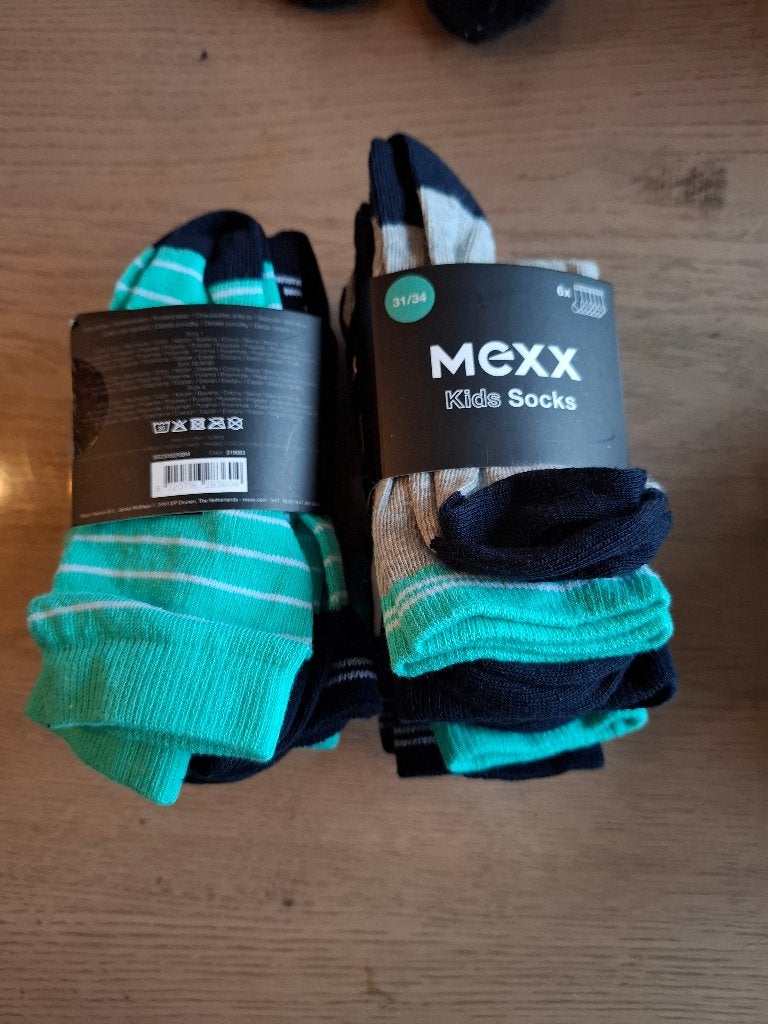 Mexx sokken 2x6 paar nieuw maat 31/34, Mexx, Jongen of Meisje, Nieuw, Ophalen of Verzenden