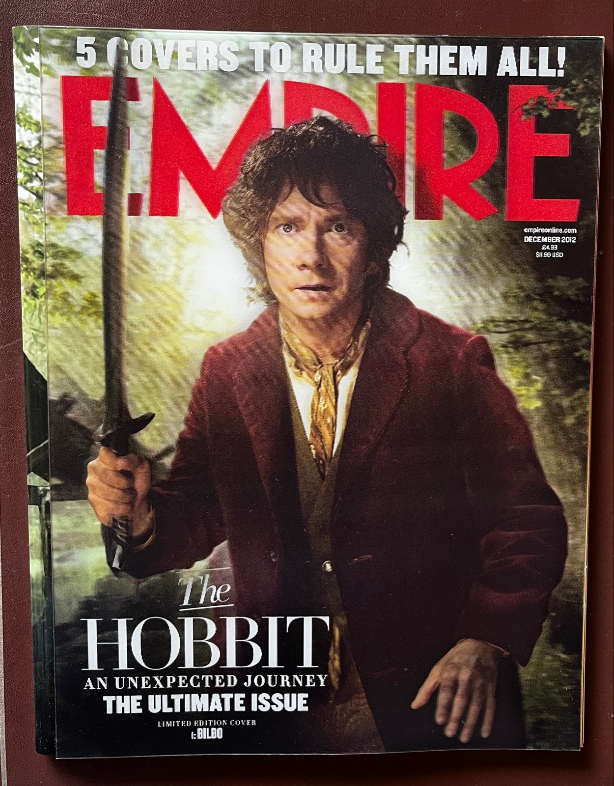 The Hobbit Empire Magazine Dec 2012 Bilbo Cover, Boeken, Ophalen of Verzenden, Zo goed als nieuw, Muziek, Film of Tv