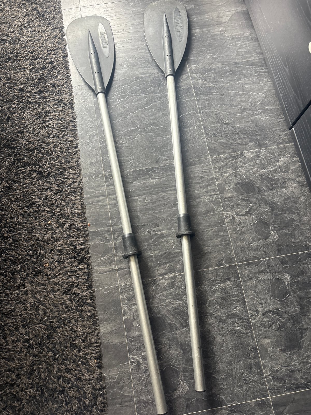 2x Peddel voor kano of kajak - Gebruikt 150cm, Ophalen, Gebruikt, Dubbelbladige peddel