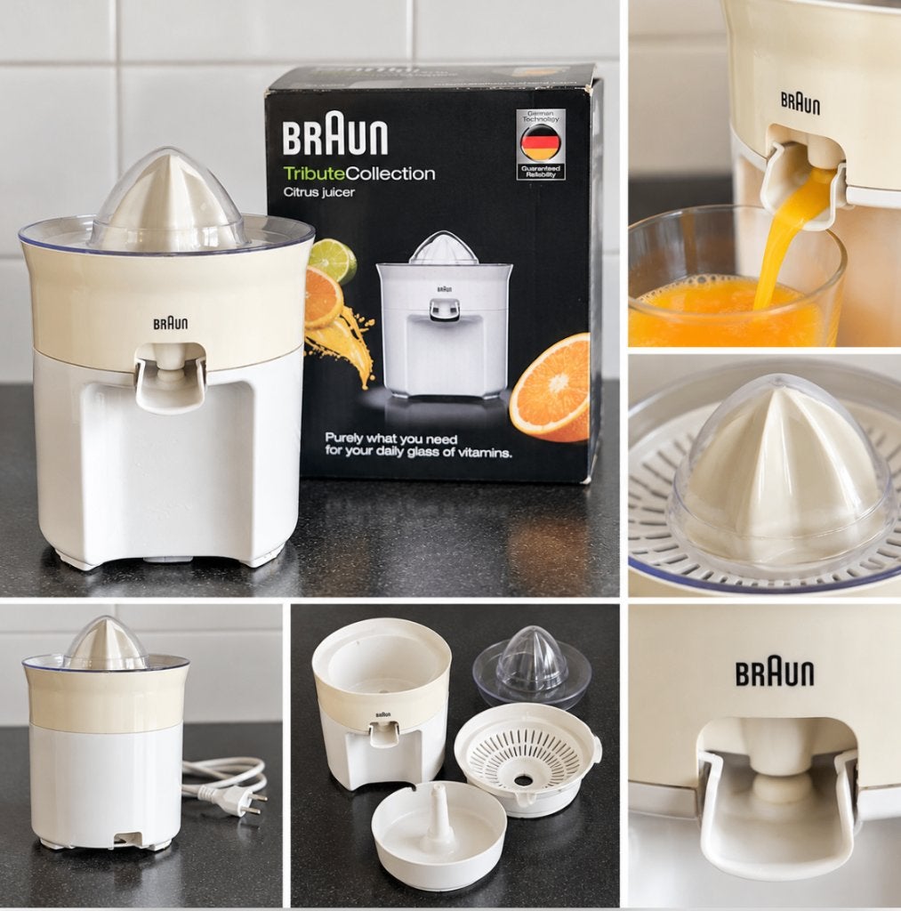 Braun TributeCollection CJ 3050 citruspers – wit, Ophalen, Gebruikt, Elektrisch, Citruspers
